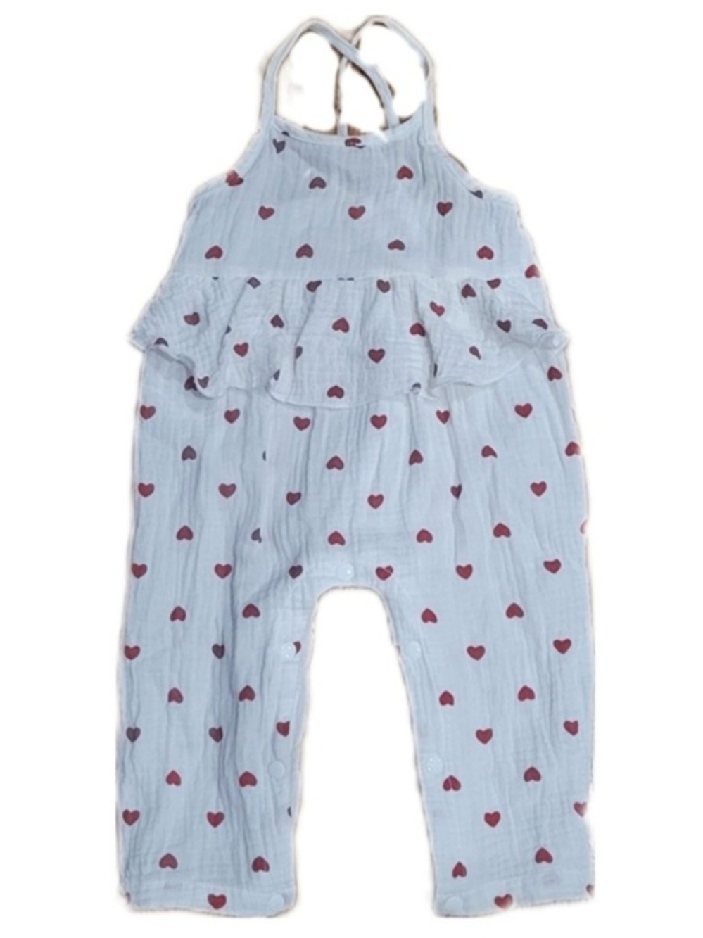 SHEIN White Jumper with Red Hearts